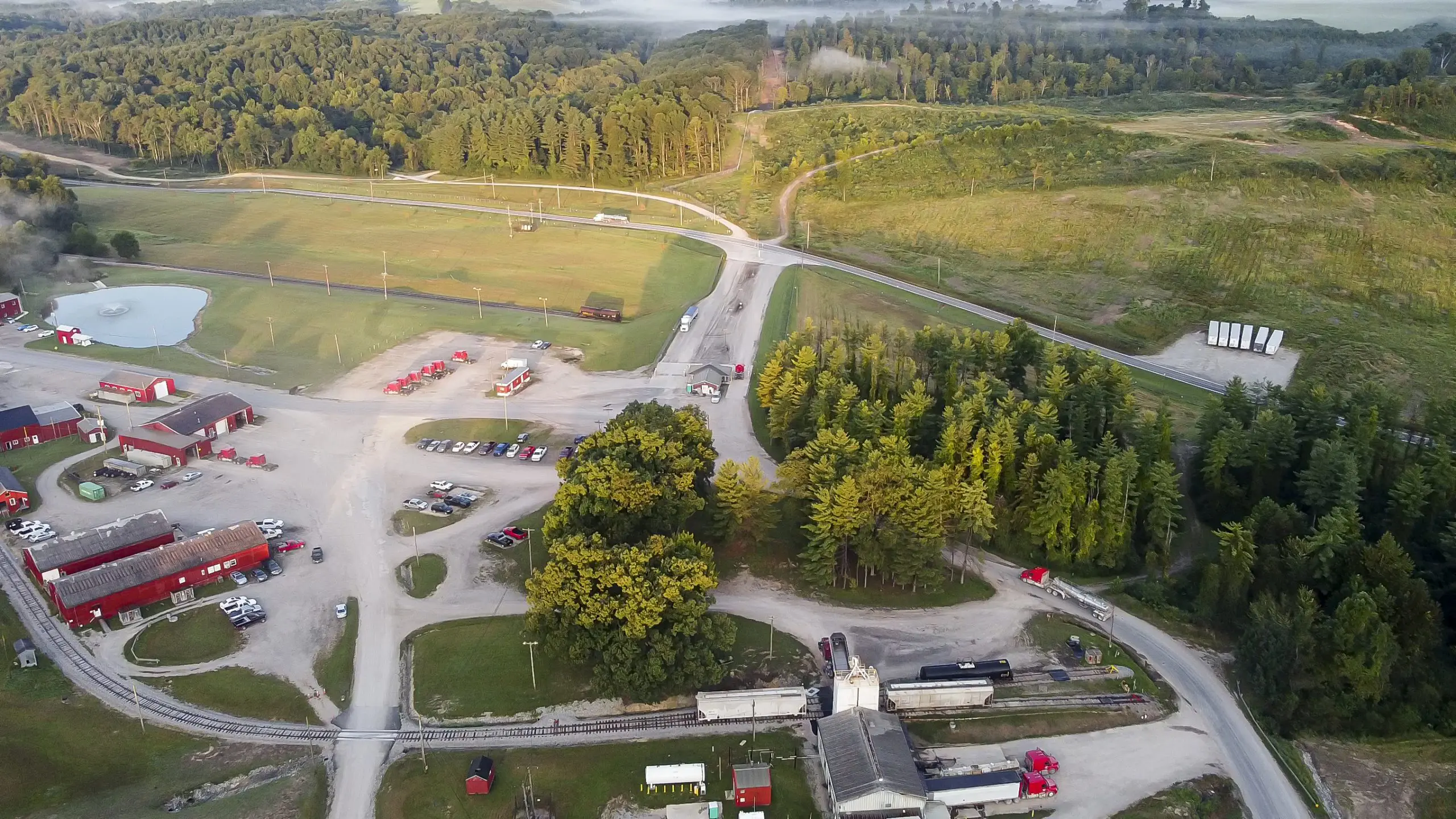 Red Diamond Drone Image
