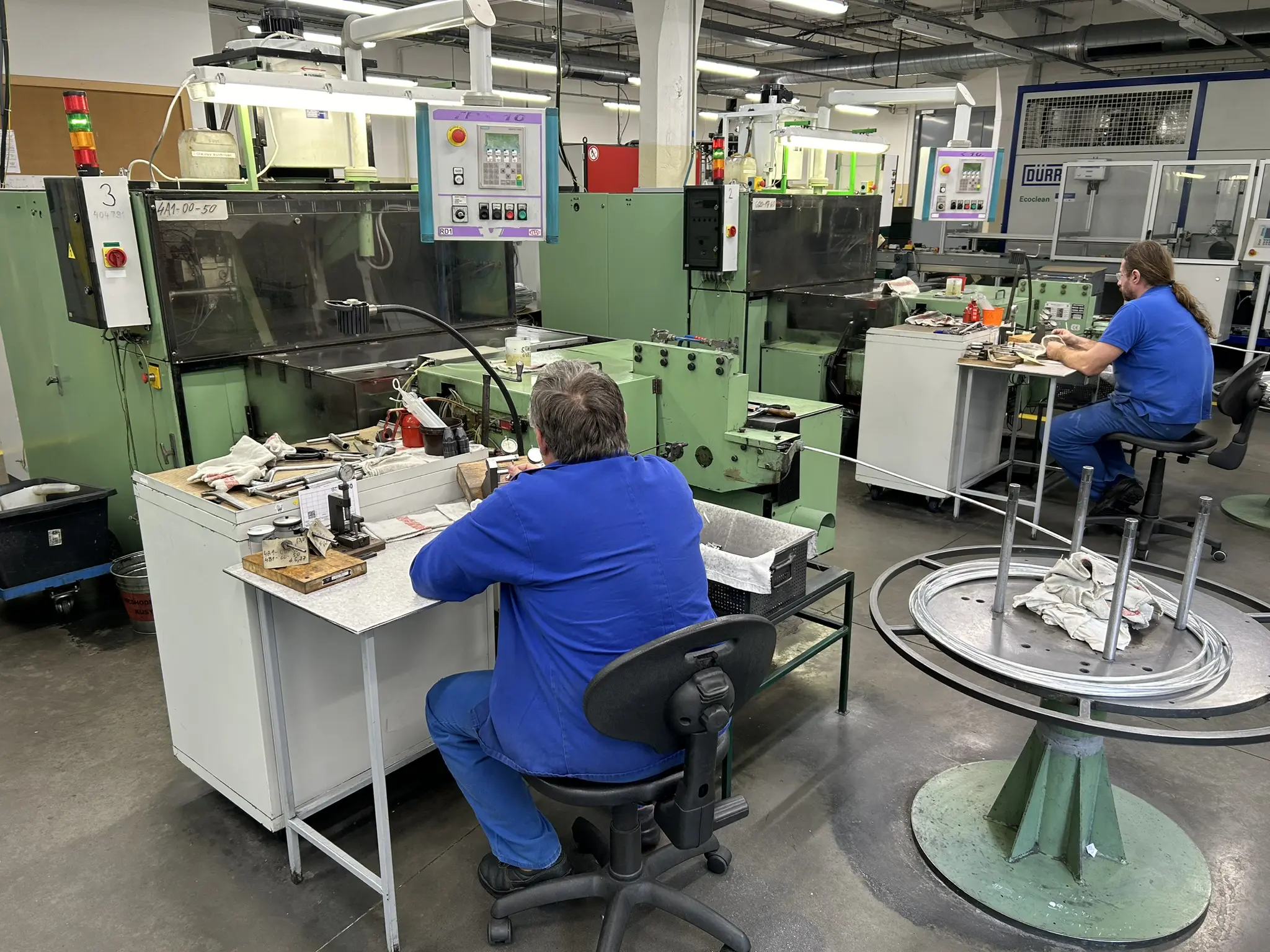 Worker at workstation