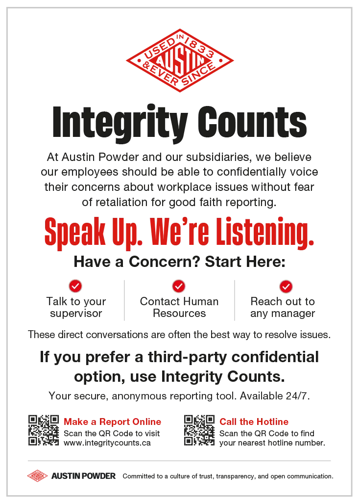 Whistleblowing information